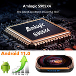 Hộp TV MECOOL HK1RBOX X4 4K, Android 11 CPU Amlogic S905X4 với điều khiển từ xa, 4GB+32GB, 4GB+64GB, 4GB+128GB