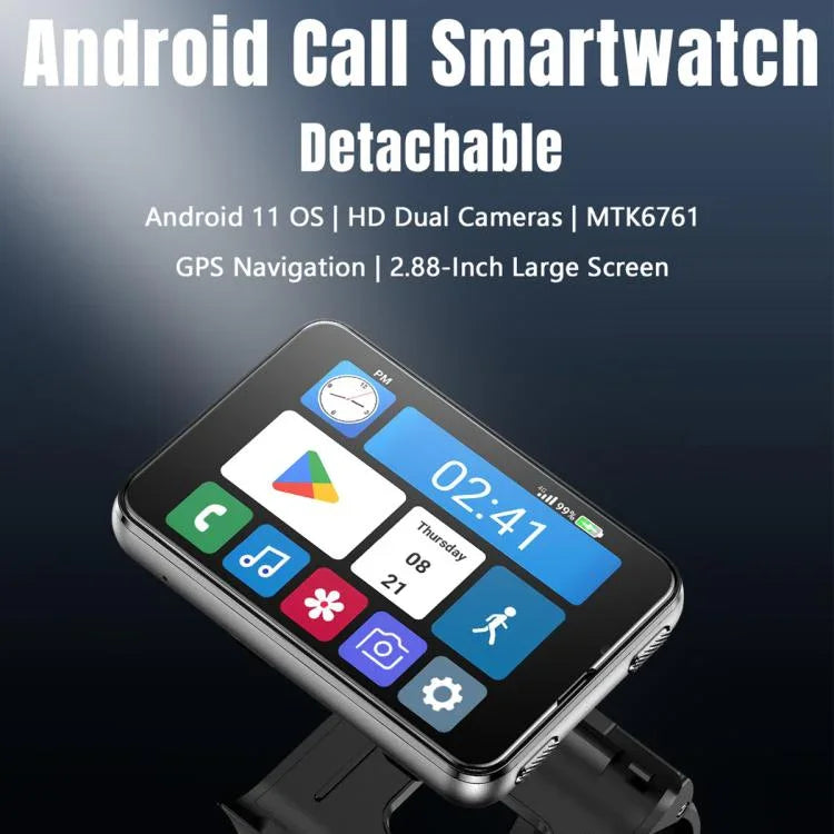 Đồng hồ thông minh S999 màn hình TFT 2.88 inch 4G, Android 11 4GB+64GB