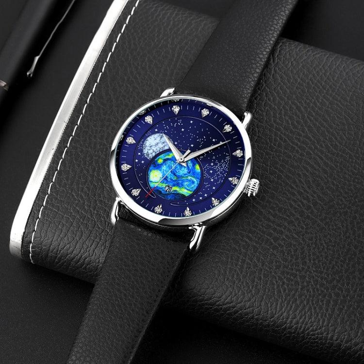 Đồng hồ quartz chống nước SKMEI 9283 khóa thép không gỉ mặt kính, dây thép, dây da