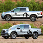 2 PCS/Set D-135 Band of Brothers Pattern Car Modified Decorative Sticker, D-135