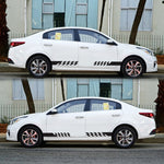 2 PCS/Set D-487 Stripe Pattern Car Modified Decorative Sticker, D-487