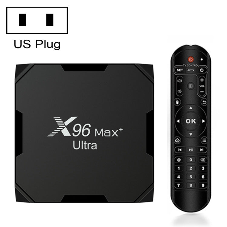 Hộp TV thông minh H96 Max+ Ultra 4GB+32GB Amlogic S905X4 8K Android 11.0, 4GB+32GB, phích cắm UK, 4GB+32GB, phích cắm US, 4GB+32GB, phích cắm EU, 4GB+32GB, phích cắm AU