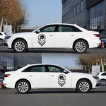 2 PCS/Set D-739 Skull Pattern Car Modified Decorative Sticker, D-739