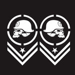 2 PCS/Set D-739 Skull Pattern Car Modified Decorative Sticker, D-739