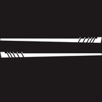 2 PCS/Set D-854 Stripe Pattern Car Modified Decorative Sticker, D-854