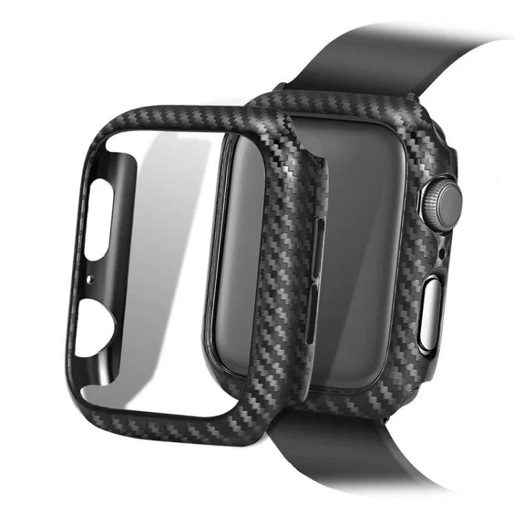 Vỏ đồng hồ khung sợi carbon PC, cho Apple Watch Series 9 / 8 / 7 41mm, cho Apple Watch Series 9 / 8 / 7 45mm