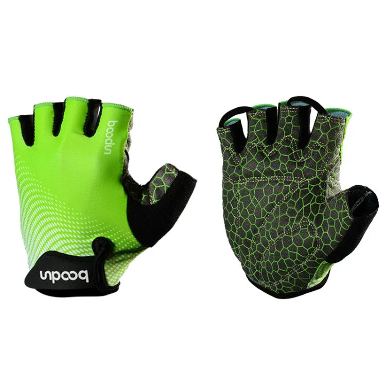 BOODUN 1096 Non-slip Wear-resistant Breathable Fitness Sports Silicone Gloves, S, M, XL