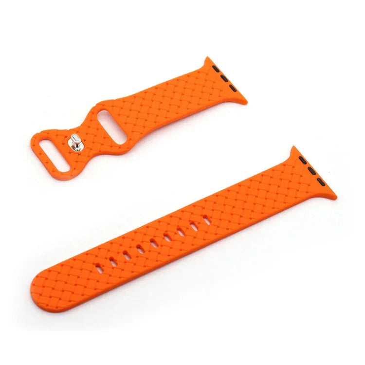 Dây đồng hồ họa tiết dệt cho Apple Watch Series, 7 45mm / 6&SE&5&4 44mm / 3&2&1 42mm, 7 41mm / 6&SE&5&4 40mm / 3&2&1 38mm
