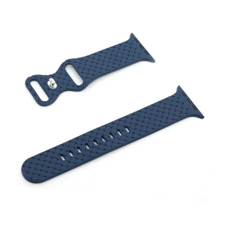 Dây đồng hồ họa tiết dệt cho Apple Watch Series, 7 45mm / 6&SE&5&4 44mm / 3&2&1 42mm, 7 41mm / 6&SE&5&4 40mm / 3&2&1 38mm