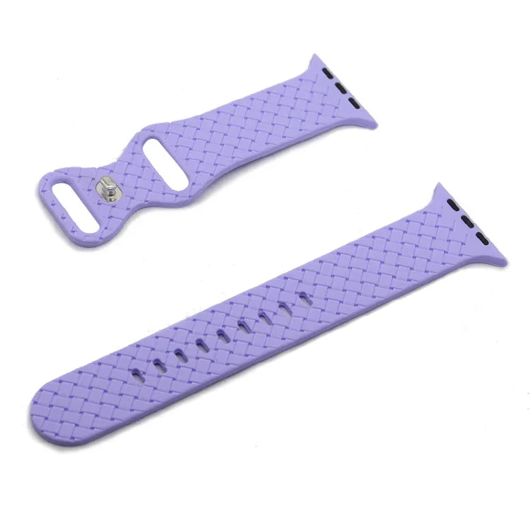 Dây đồng hồ họa tiết dệt cho Apple Watch Series, 7 45mm / 6&SE&5&4 44mm / 3&2&1 42mm, 7 41mm / 6&SE&5&4 40mm / 3&2&1 38mm