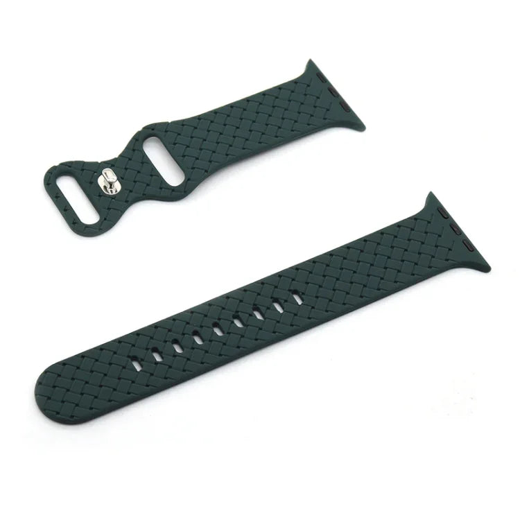 Dây đồng hồ họa tiết dệt cho Apple Watch Series, 7 45mm / 6&SE&5&4 44mm / 3&2&1 42mm, 7 41mm / 6&SE&5&4 40mm / 3&2&1 38mm
