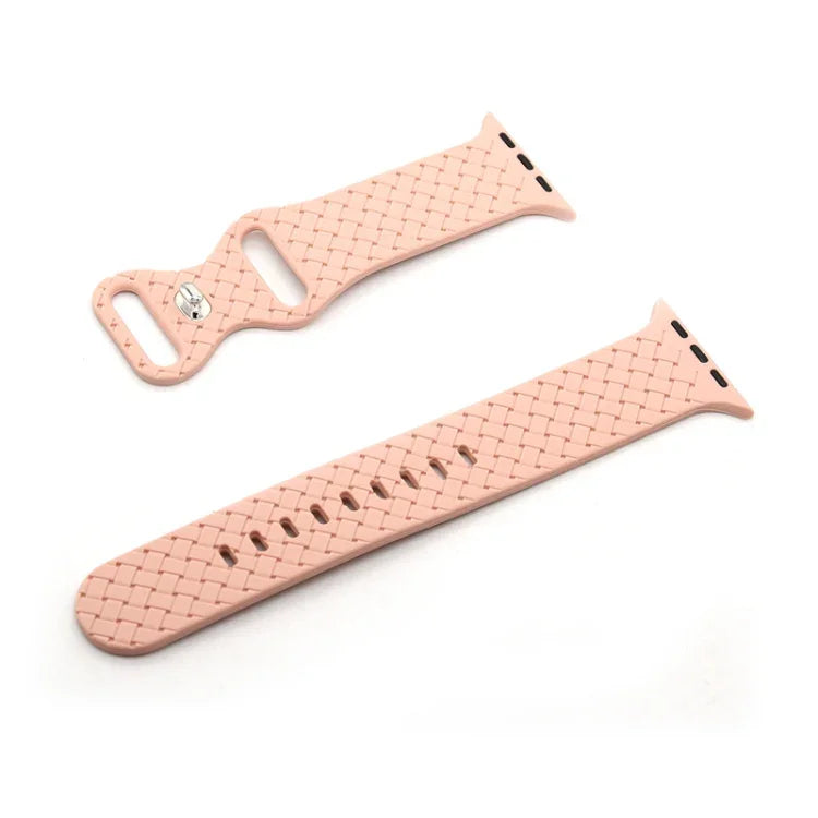 Dây đồng hồ họa tiết dệt cho Apple Watch Series, 7 45mm / 6&SE&5&4 44mm / 3&2&1 42mm, 7 41mm / 6&SE&5&4 40mm / 3&2&1 38mm