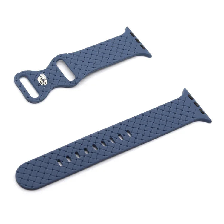 Dây đồng hồ họa tiết dệt cho Apple Watch Series, 7 45mm / 6&SE&5&4 44mm / 3&2&1 42mm, 7 41mm / 6&SE&5&4 40mm / 3&2&1 38mm