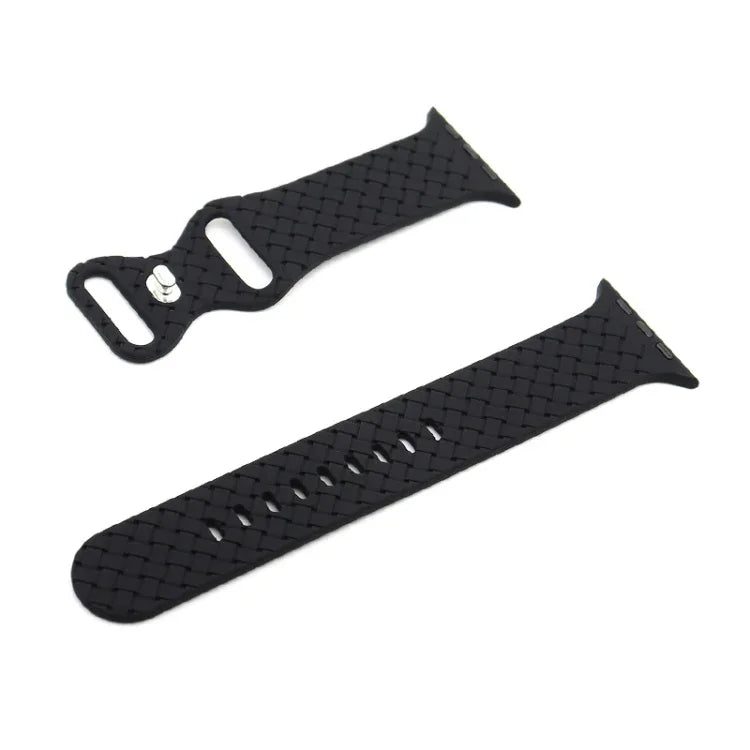 Dây đồng hồ họa tiết dệt cho Apple Watch Series, 7 45mm / 6&SE&5&4 44mm / 3&2&1 42mm, 7 41mm / 6&SE&5&4 40mm / 3&2&1 38mm