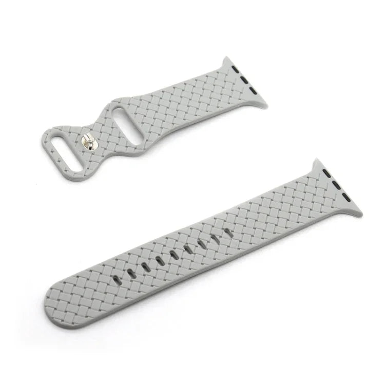 Dây đồng hồ họa tiết dệt cho Apple Watch Series, 7 45mm / 6&SE&5&4 44mm / 3&2&1 42mm, 7 41mm / 6&SE&5&4 40mm / 3&2&1 38mm