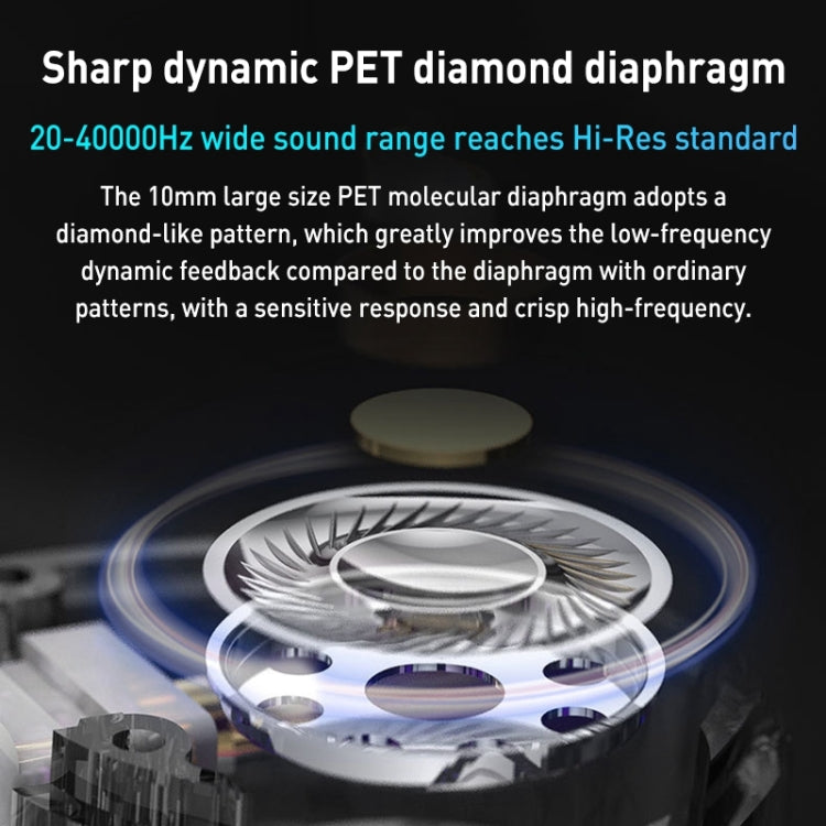 Tai nghe in-ear HIFI có dây subwoofer giá trị cao KZ-EDC, có micro, không có micro
