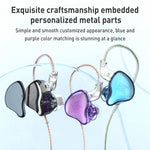 Tai nghe in-ear HIFI có dây subwoofer giá trị cao KZ-EDC, có micro, không có micro