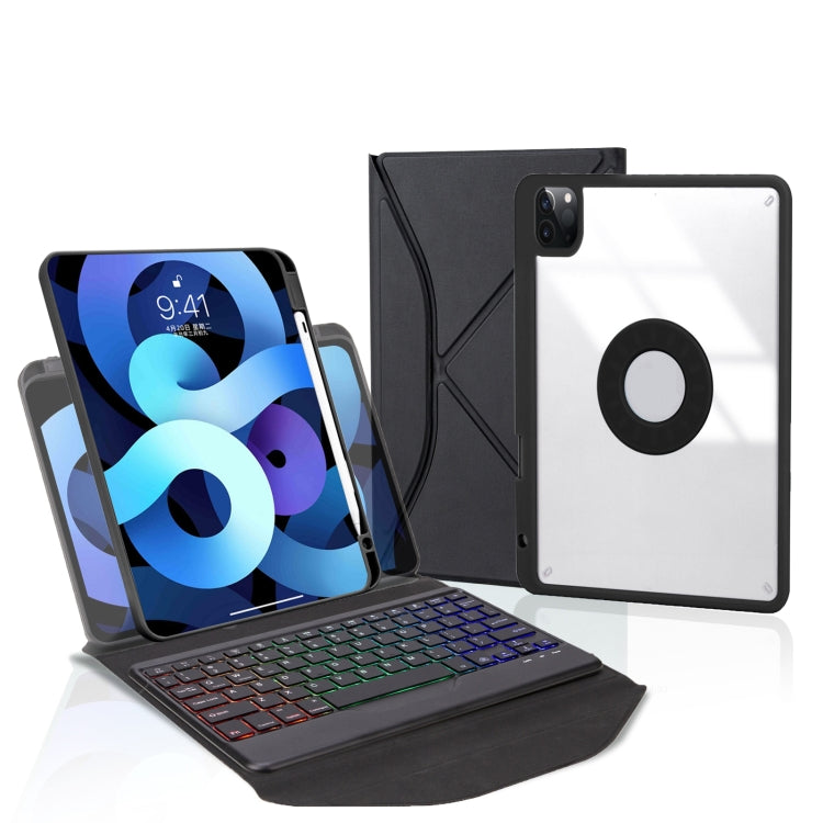 Bao da bàn phím Bluetooth có khe cắm bút đèn nền Z11BS, dành cho iPad Pro 11 2021/2020/2018, dành cho iPad Air 11 2025 / 2024 / Air 5 / Air 4, dành cho iPad 10.2 2021/2020/2019