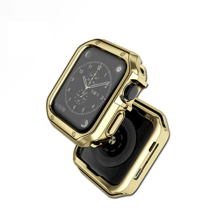 TPU Frame Watch Case, For Apple Watch Series 9 / 8 / 7 41mm, For Apple Watch Series 9 / 8 / 7 45mm, For Apple Watch Series 6 & SE & 5 & 4 44mm, For Apple Watch Series 6 & SE & 5 & 4 40mm, For Apple Watch Series 3 & 2 & 1 42mm                           ...