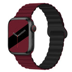 Dây đồng hồ silicone khóa ngược từ tính cho Apple Watch Series, 7 45mm / 6&SE&5&4 44mm / 3&2&1 42mm, 7 41mm / 6&SE&5&4 40mm / 3&2&1 38mm
