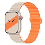 Dây đồng hồ silicone khóa ngược từ tính cho Apple Watch Series, 7 45mm / 6&SE&5&4 44mm / 3&2&1 42mm, 7 41mm / 6&SE&5&4 40mm / 3&2&1 38mm