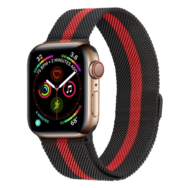 Dây đồng hồ thép không gỉ Milanese cho Apple Watch Series, 7 45mm / 6&SE&5&4 44mm / 3&2&1 42mm, 7 41mm / 6&SE&5&4 40mm / 3&2&1 38mm