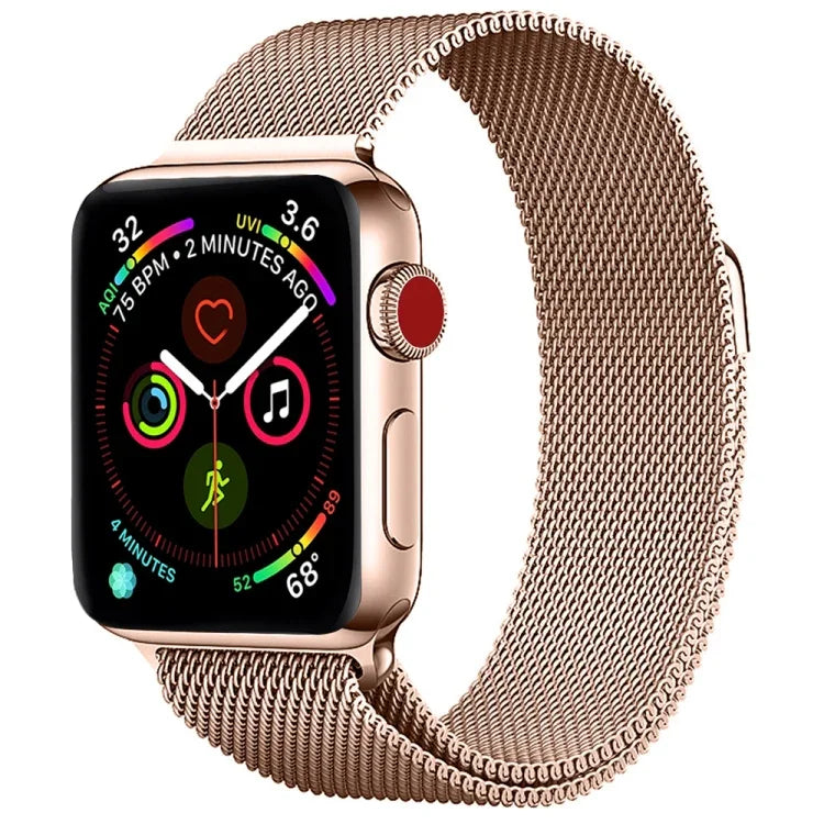 Dây đồng hồ thép không gỉ Milanese cho Apple Watch Series, 7 45mm / 6&SE&5&4 44mm / 3&2&1 42mm, 7 41mm / 6&SE&5&4 40mm / 3&2&1 38mm