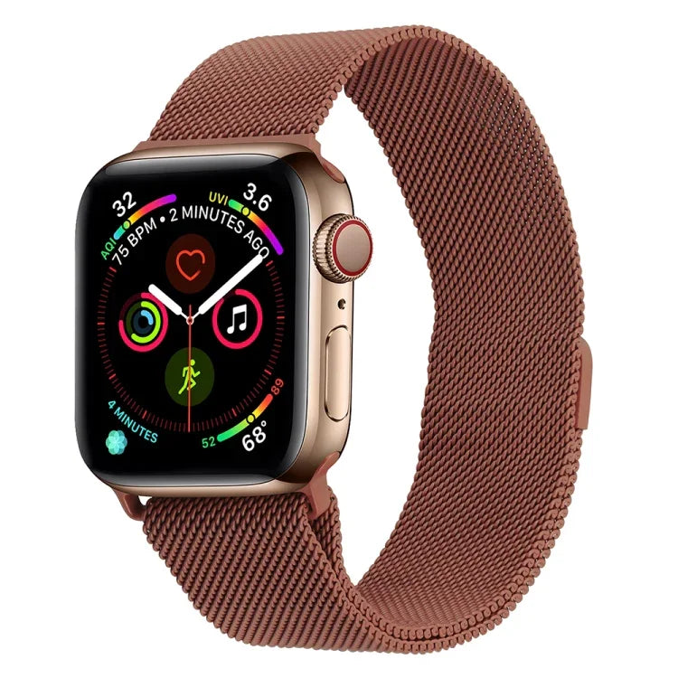 Dây đồng hồ thép không gỉ Milanese cho Apple Watch Series, 7 45mm / 6&SE&5&4 44mm / 3&2&1 42mm, 7 41mm / 6&SE&5&4 40mm / 3&2&1 38mm