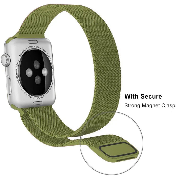 Dây đồng hồ thép không gỉ Milanese cho Apple Watch Series, 7 45mm / 6&SE&5&4 44mm / 3&2&1 42mm, 7 41mm / 6&SE&5&4 40mm / 3&2&1 38mm