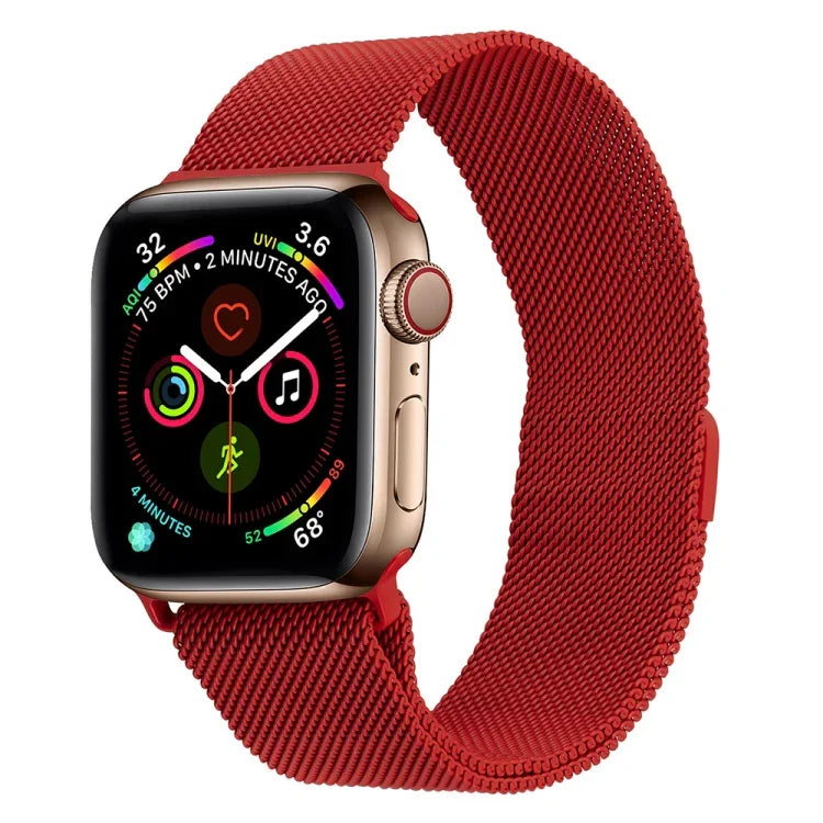 Dây đồng hồ thép không gỉ Milanese cho Apple Watch Series, 7 45mm / 6&SE&5&4 44mm / 3&2&1 42mm, 7 41mm / 6&SE&5&4 40mm / 3&2&1 38mm