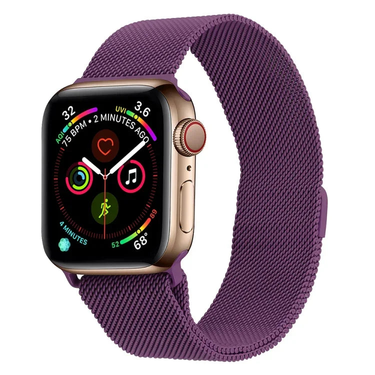 Dây đồng hồ thép không gỉ Milanese cho Apple Watch Series, 7 45mm / 6&SE&5&4 44mm / 3&2&1 42mm, 7 41mm / 6&SE&5&4 40mm / 3&2&1 38mm