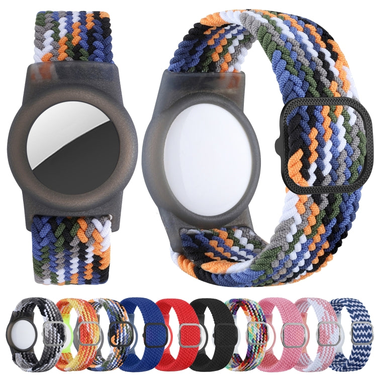 Dây Đeo Cổ Tay Dệt Nylon Định Vị Chống Mất Vỏ TPU Bảo Vệ Cho AirTag Thế Hệ 2 / AirTag Thế Hệ 1
