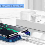 Sạc đôi PD 50W USB-C / Type-C, phích cắm PD 50W EU, phích cắm PD 50W US