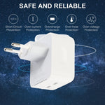 Sạc đôi PD 50W USB-C / Type-C, phích cắm PD 50W EU, phích cắm PD 50W US