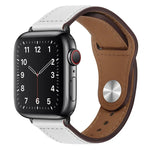 Dây đồng hồ da PU khóa đen cho Apple Watch Series, 7 45mm / 6&SE&5&4 44mm / 3&2&1 42mm, 7 41mm / 6&SE&5&4 40mm / 3&2&1 38mm