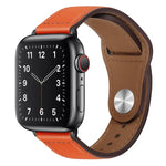 Dây đồng hồ da PU khóa đen cho Apple Watch Series, 7 45mm / 6&SE&5&4 44mm / 3&2&1 42mm, 7 41mm / 6&SE&5&4 40mm / 3&2&1 38mm