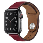 Dây đồng hồ da PU khóa đen cho Apple Watch Series, 7 45mm / 6&SE&5&4 44mm / 3&2&1 42mm, 7 41mm / 6&SE&5&4 40mm / 3&2&1 38mm