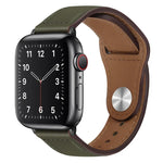 Dây đồng hồ da PU khóa đen cho Apple Watch Series, 7 45mm / 6&SE&5&4 44mm / 3&2&1 42mm, 7 41mm / 6&SE&5&4 40mm / 3&2&1 38mm
