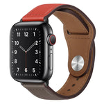 Dây đồng hồ da PU khóa đen cho Apple Watch Series, 7 45mm / 6&SE&5&4 44mm / 3&2&1 42mm, 7 41mm / 6&SE&5&4 40mm / 3&2&1 38mm