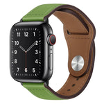 Dây đồng hồ da PU khóa đen cho Apple Watch Series, 7 45mm / 6&SE&5&4 44mm / 3&2&1 42mm, 7 41mm / 6&SE&5&4 40mm / 3&2&1 38mm