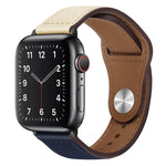 Dây đồng hồ da PU khóa đen cho Apple Watch Series, 7 45mm / 6&SE&5&4 44mm / 3&2&1 42mm, 7 41mm / 6&SE&5&4 40mm / 3&2&1 38mm