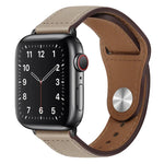 Dây đồng hồ da PU khóa đen cho Apple Watch Series, 7 45mm / 6&SE&5&4 44mm / 3&2&1 42mm, 7 41mm / 6&SE&5&4 40mm / 3&2&1 38mm