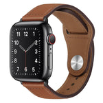 Dây đồng hồ da PU khóa đen cho Apple Watch Series, 7 45mm / 6&SE&5&4 44mm / 3&2&1 42mm, 7 41mm / 6&SE&5&4 40mm / 3&2&1 38mm