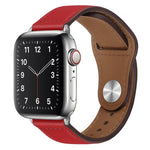 Dây đồng hồ da PU khóa bạc cho Apple Watch Series, 7 45mm / 6&SE&5&4 44mm / 3&2&1 42mm, 7 41mm / 6&SE&5&4 40mm / 3&2&1 38mm