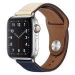 Dây đồng hồ da PU khóa bạc cho Apple Watch Series, 7 45mm / 6&SE&5&4 44mm / 3&2&1 42mm, 7 41mm / 6&SE&5&4 40mm / 3&2&1 38mm