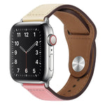 Dây đồng hồ da PU khóa bạc cho Apple Watch Series, 7 45mm / 6&SE&5&4 44mm / 3&2&1 42mm, 7 41mm / 6&SE&5&4 40mm / 3&2&1 38mm