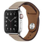 Dây đồng hồ da PU khóa bạc cho Apple Watch Series, 7 45mm / 6&SE&5&4 44mm / 3&2&1 42mm, 7 41mm / 6&SE&5&4 40mm / 3&2&1 38mm