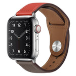 Dây đồng hồ da PU khóa bạc cho Apple Watch Series, 7 45mm / 6&SE&5&4 44mm / 3&2&1 42mm, 7 41mm / 6&SE&5&4 40mm / 3&2&1 38mm