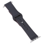 Dây đồng hồ da PU khóa bạc cho Apple Watch Series, 7 45mm / 6&SE&5&4 44mm / 3&2&1 42mm, 7 41mm / 6&SE&5&4 40mm / 3&2&1 38mm