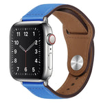 Dây đồng hồ da PU khóa bạc cho Apple Watch Series, 7 45mm / 6&SE&5&4 44mm / 3&2&1 42mm, 7 41mm / 6&SE&5&4 40mm / 3&2&1 38mm